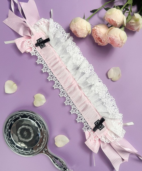 MAISON SELECT 9C37 星レース ボリュームフリル リボン プリンセス