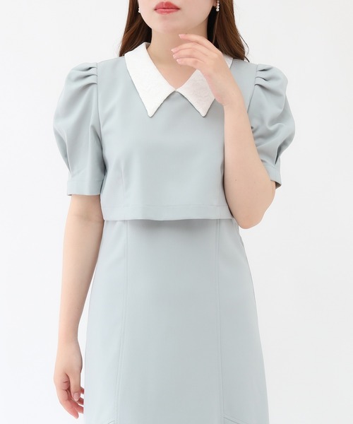 「ASTORIA ODIER」 半袖ワンピース MEDIUM ピンクベージュ レディース_画像2