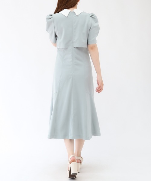 「ASTORIA ODIER」 半袖ワンピース MEDIUM ピンクベージュ レディース_画像3