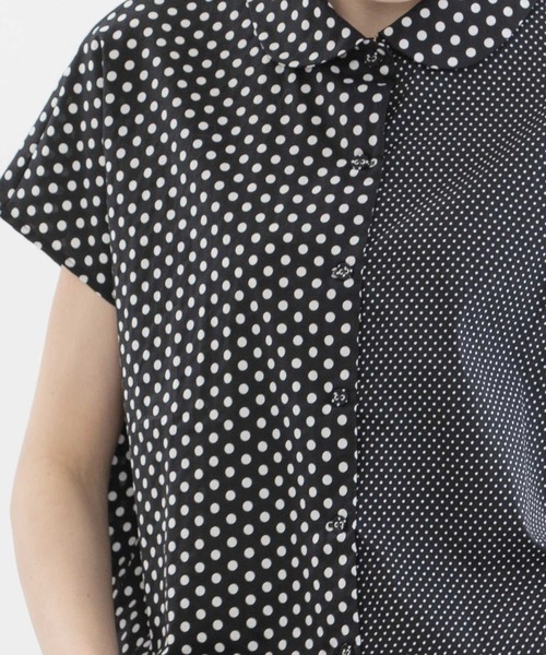 「nop de nod」 半袖シャツ 3 スミクロ レディース_画像7