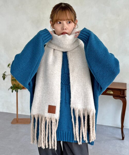 CPCM（シーピーシーエム） マフラー ストール ふわふわバルキー