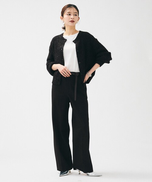 UNTITLED（アンタイトル） カーディガン 「ラメ風/着映え」ファンシー