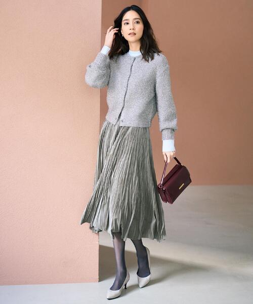 UNTITLED（アンタイトル） カーディガン 「ラメ風/着映え」ファンシー