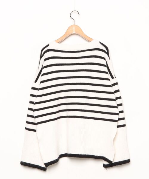 「deux amour」 長袖ニット MEDIUM ホワイト レディース_画像2