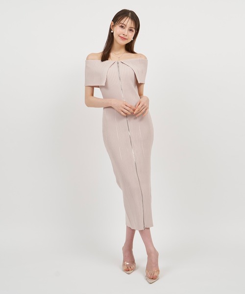 「ROYAL PARTY」 ノースリーブワンピース SHORT ブラック レディース_画像7