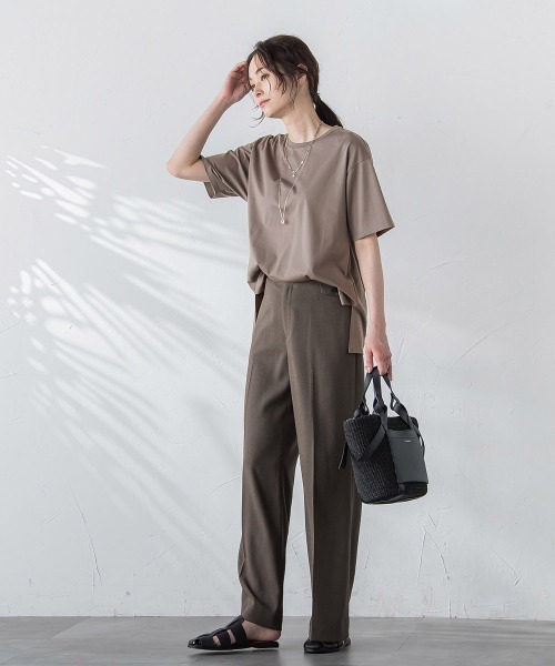 「LAUTREAMONT」 半袖カットソー 9号 ブルー レディース_画像6