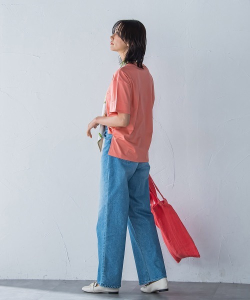 「LAUTREAMONT」 半袖カットソー 9号 ブルー レディース_画像9