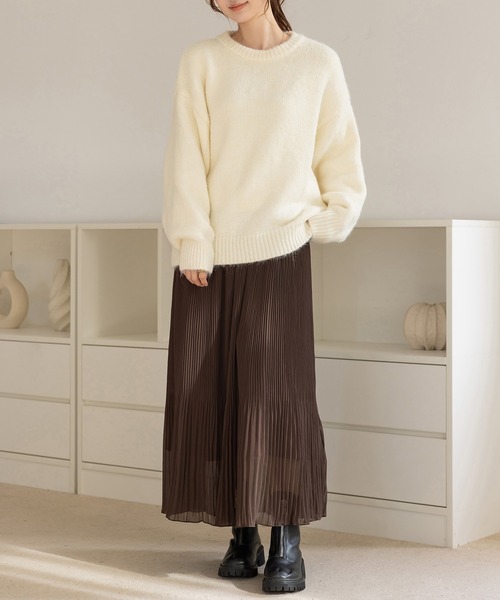DAY CLOSET スカート 「裏起毛/消しプリーツ加工/シワになりにくい