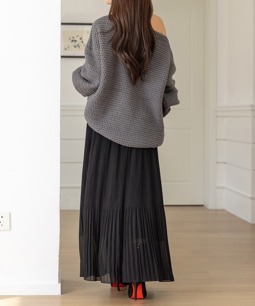 DAY CLOSET スカート 「裏起毛/消しプリーツ加工/シワになりにくい