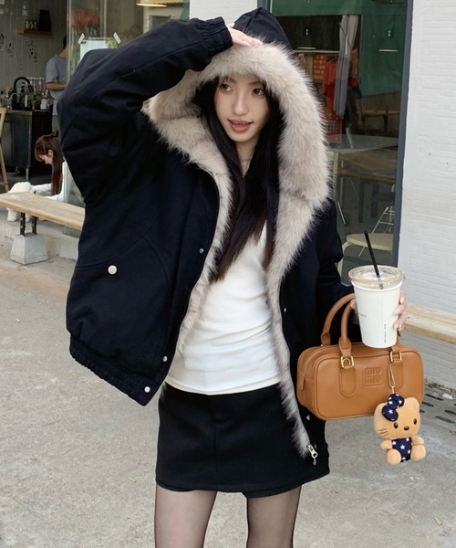 ADDITION STORE ブルゾン アウター 「再入荷」ファー 中綿キルト