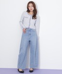 ジーンズ デニム デニムパンツ ビジュートッピ...の詳細画像1