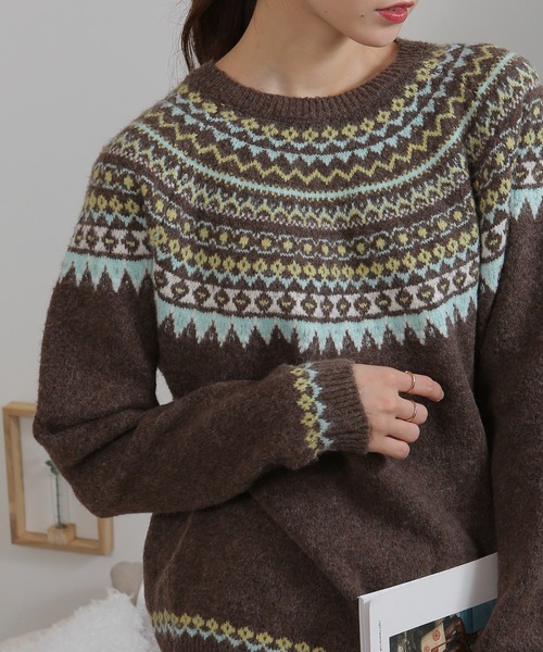 pumpkin port（パンプキンポート） ニット セーター カラフルカラー