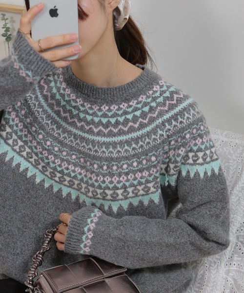 pumpkin port（パンプキンポート） ニット セーター カラフルカラー