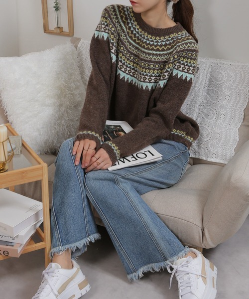 pumpkin port（パンプキンポート） ニット セーター カラフルカラー