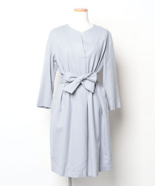 23区（ニジュウサンク） 長袖ワンピース 38 ブルー レディース