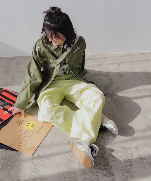 niko and…（ニコアンド） イージーパンツ FREE イエロー レディース