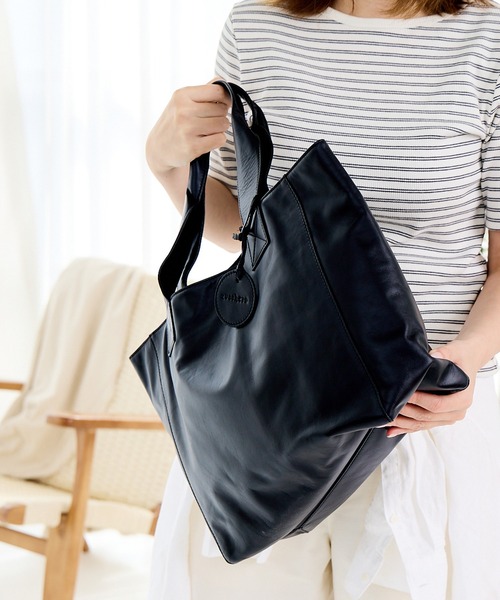 トートバッグ 軽量 本革 A4 通勤 通学 49917 レディース メンズ