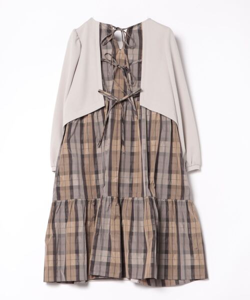 ローズティアラ七分ワンピース白系 Rose Tiaraワンピース ローズティアラ（Rose Tiara）/ボタニカル