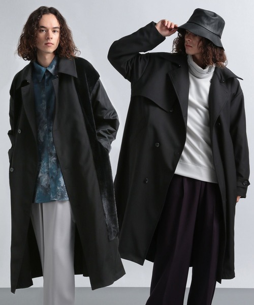HARE(ハレ) トレンチコート SMALL ブラック メンズ : ZOZOTOWN HARE(ハレ) トレンチコート SMALL ブラック メンズ : ZOZOTOWN