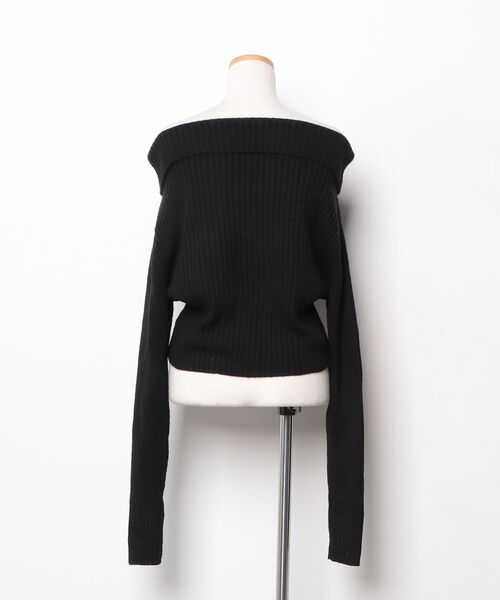 「jouetie」 ニットカーディガン MEDIUM ブラック レディース_画像2