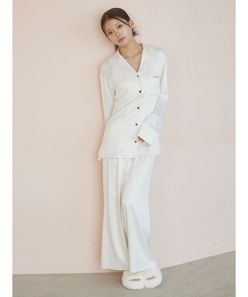 gelato pique（ジェラートピケ） パジャマ ルームウェア 裏起毛サテン