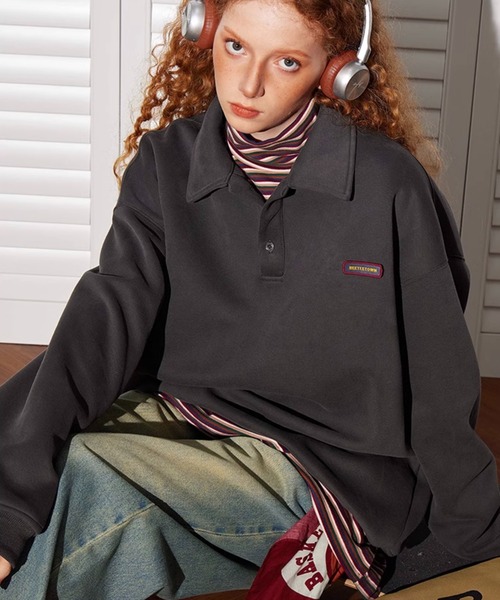 「WESTBOY」 スウェットカットソー M グレー メンズ_画像7