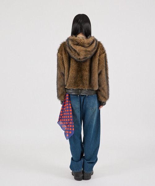 FTW ブルゾン アウター 「UNISEX」LEATHER POINT FUR BLOUSON
