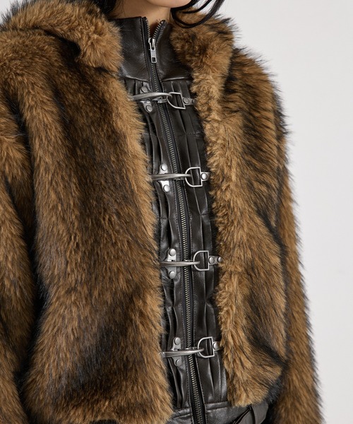 FTW ブルゾン アウター 「UNISEX」LEATHER POINT FUR BLOUSON