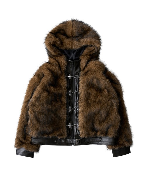 FTW ブルゾン アウター 「UNISEX」LEATHER POINT FUR BLOUSON