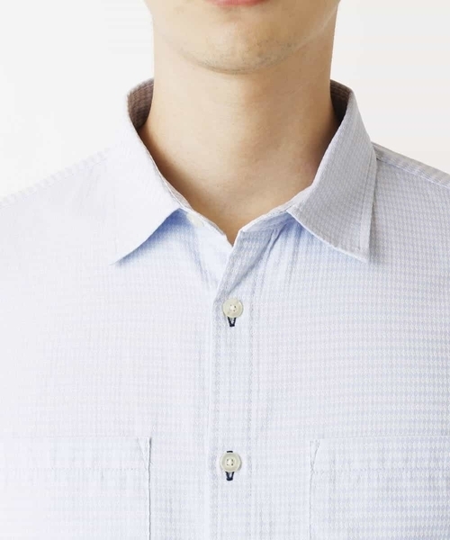 「MK MICHEL KLEIN HOMME 」 長袖シャツ 46 ネイビー メンズ_画像7