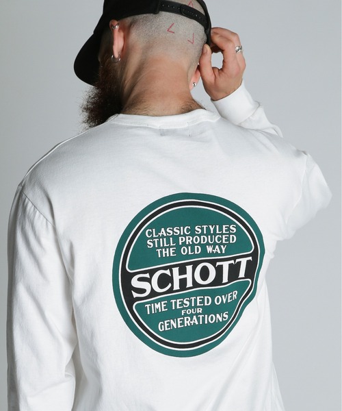 Schott N.Y.C（ショット） tシャツ Schott/ショット/LS CIRCLE LOGO T