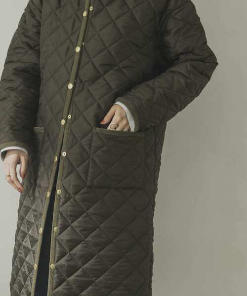 ⭐︎トラディショナルウェザー　ダウンコート　カーキ　34 Traditional Weatherwear（トラディショナル ウェザーウェア） 中綿