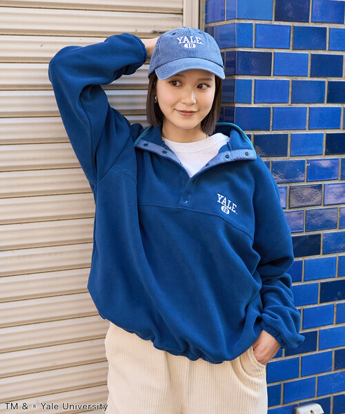 FREAK'S STORE（フリークスストア） カレッジロゴ フリース スナップ