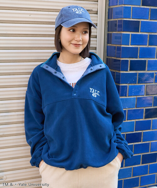 FREAK'S STORE（フリークスストア） カレッジロゴ フリース スナップ