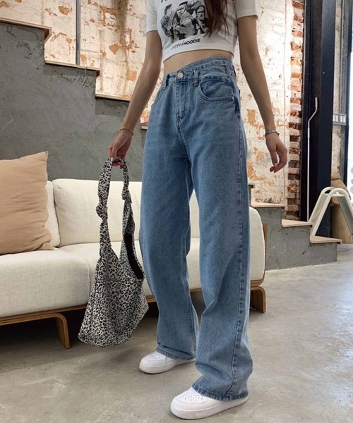 「meJane」 デニムパンツ S ブルー レディース_画像3