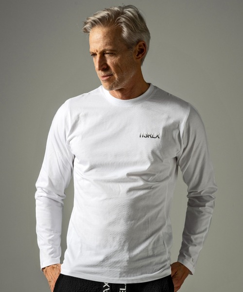 「1piu1uguale3 RELAX」 長袖Tシャツ MEDIUM ブラック メンズ_画像2