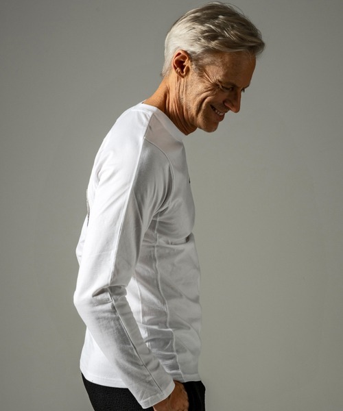 「1piu1uguale3 RELAX」 長袖Tシャツ MEDIUM ブラック メンズ_画像7