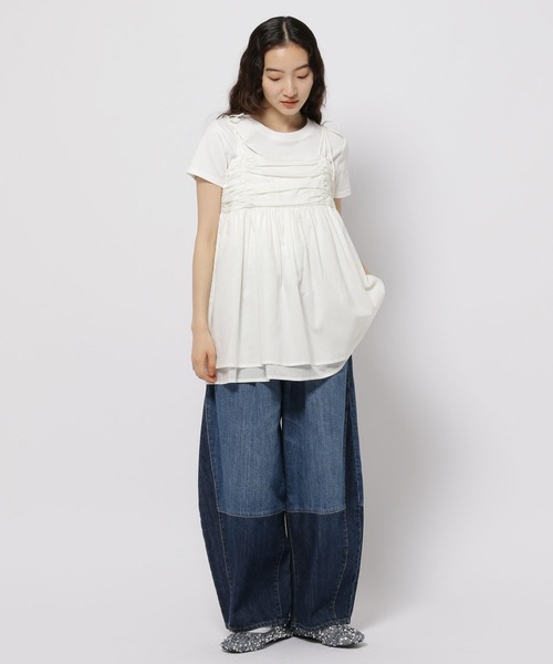 niko and…（ニコアンド） デニムパンツ LARGE インディゴブルー