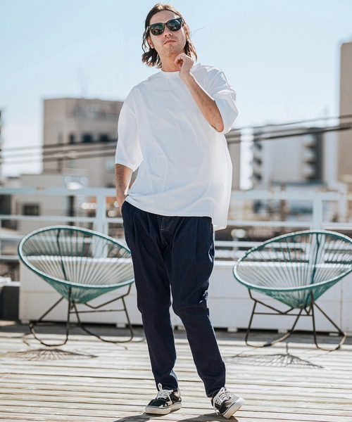 「CAMBIO」 デニムパンツ L ライトインディゴブルー メンズ_画像4