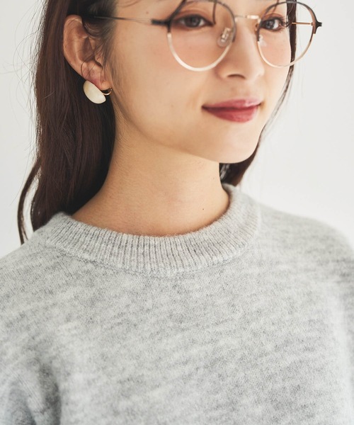 「mil」 長袖ニット ONE SIZE モカ レディース_画像3