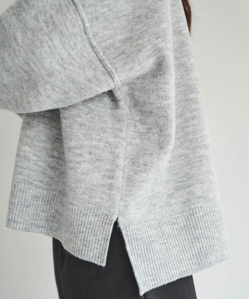 「mil」 長袖ニット ONE SIZE モカ レディース_画像4