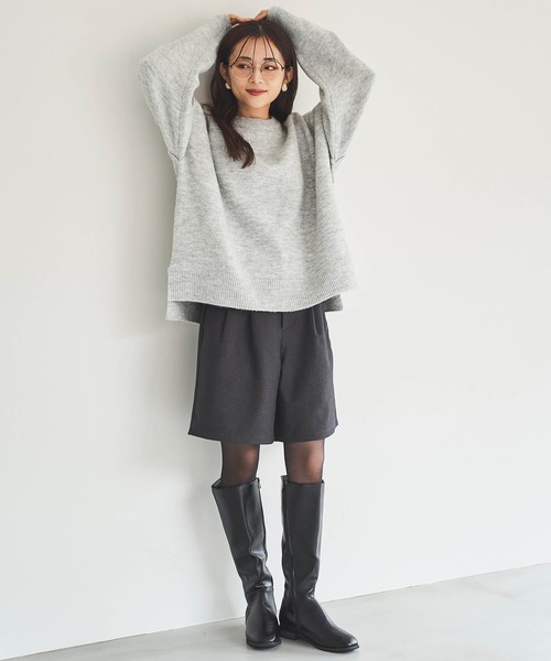 「mil」 長袖ニット ONE SIZE モカ レディース_画像7