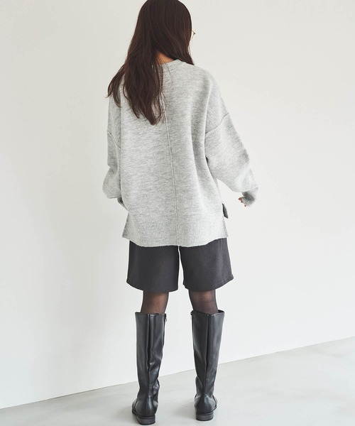 「mil」 長袖ニット ONE SIZE モカ レディース_画像9