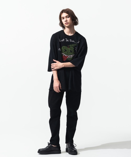 glamb（グラム） 7分袖Tシャツ M ブラック メンズ : ZOZOTOWN Yahoo!店