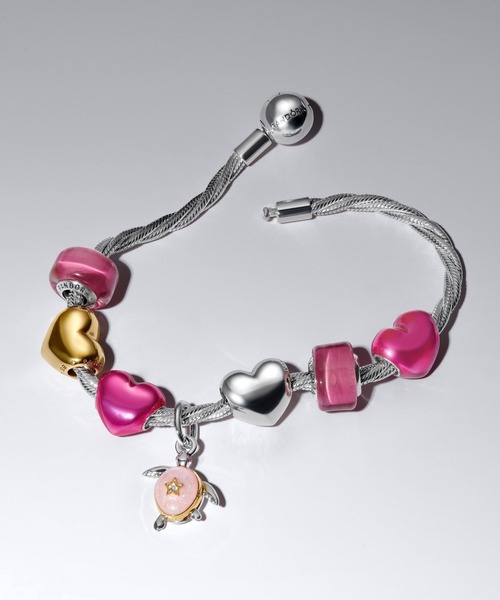 PANDORA（パンドラ） チャーム 2026 ピンク シータートル ラボグロウン