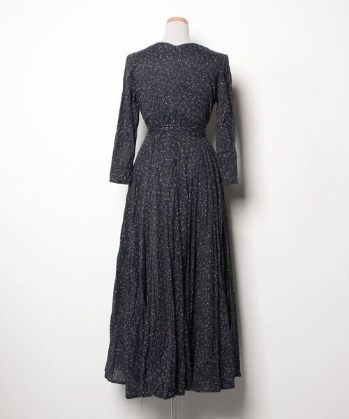 「MARIHA」 7分袖ワンピース - ブルー レディース_画像2