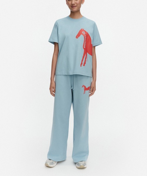 marimekko（マリメッコ） tシャツ 「kioski」Else Musta Tamma / t