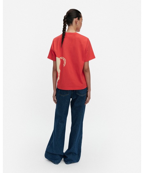 marimekko（マリメッコ） tシャツ 「kioski」Else Musta Tamma / t