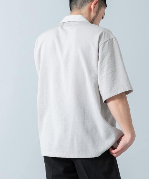 「URBAN RESEARCH ROSSO MEN」 半袖シャツ LARGE ライトグレー メンズ_画像4