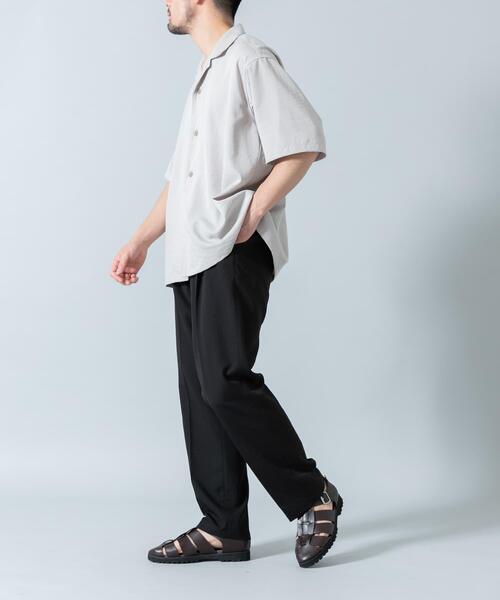 「URBAN RESEARCH ROSSO MEN」 半袖シャツ LARGE ライトグレー メンズ_画像8